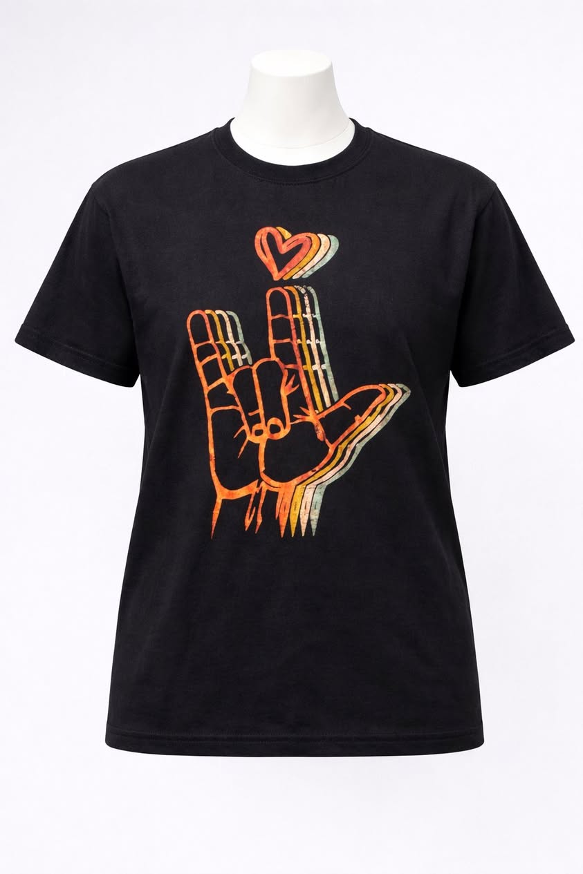 T-Shirt ASL I Love You – Design Rétro Vintage | Chandail LSQ Unisexe – Alexia Rose Boutique